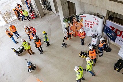 ZÜBLIN Messestand von oben