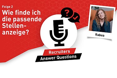 Titelbild zum Recruiter answer Questions Format mit Rabea