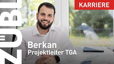 Nahaufnahme einer Projektleiterin mit ZÜBLIN-Bauhelm.