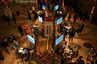 ZÜBLIN Messestand von oben