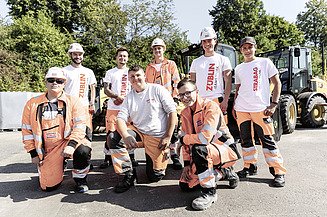 Gruppenfoto von Auszubildenden