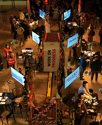 ZÜBLIN Messestand von oben