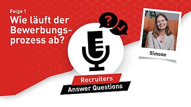Titelbild zum Recruiter answer Questions Format mit Simone