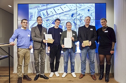 Foto von sechs ZÜBLIN Preisträger:innen