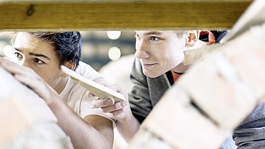 Photo of two trainees