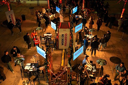 ZÜBLIN Messestand von oben