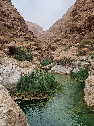 Aufnahme eines Wadis (Flussbett)