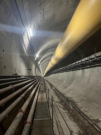 Aufnahme eines Tunnels.