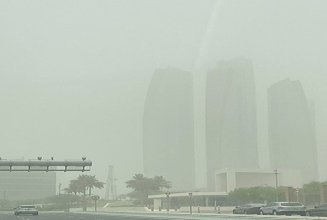 Sandsturm in Abu Dhabi